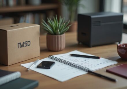 SSD 박스와 스펙 메모 사진