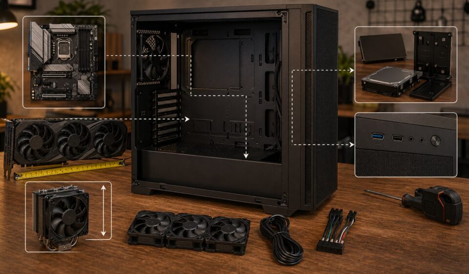PC 케이스 호환 체크리스트 – 저장장치와 전면 포트에서 자주 막히는 이유