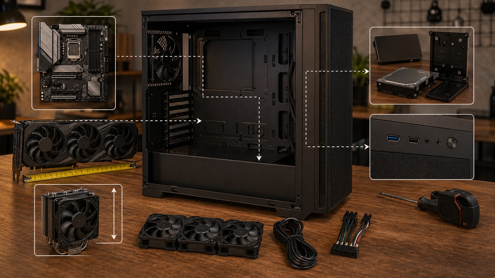 PC 케이스 호환 체크리스트 – 저장장치와 전면 포트에서 자주 막히는 이유